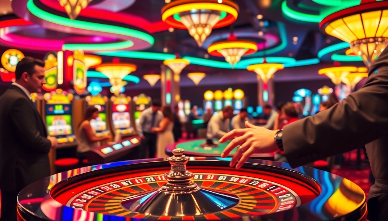 Nohu90 invites players to enjoy a thrilling roulette game in an upscale casino setting filled with action.